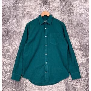 NN07 Errico Shirt Small Mens No Nationality Teal Blue Green Oxford Long Sleeve